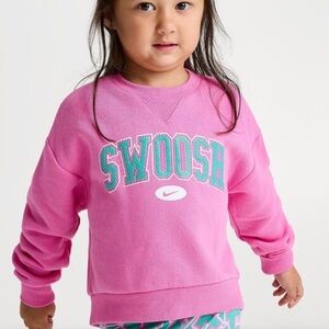 Pink Nike Swoosh Sweatshirt